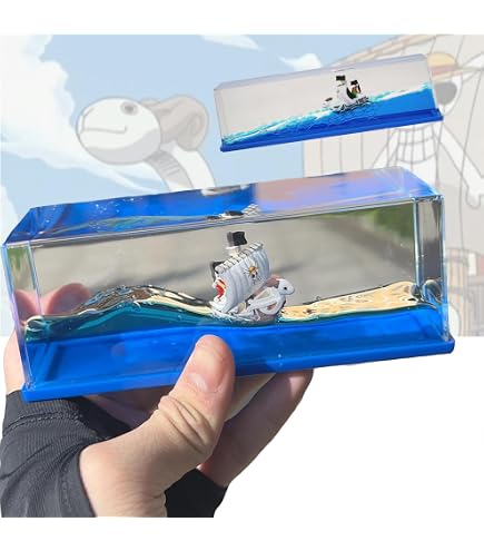 Navire Going Merry En Bouteille – Modèle Flottant Insubmersible En Acrylique, Idéal Pour La Décoration De Maison Ou De Bureau