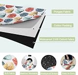 HAUSPROFI Waterproof Picnic Blanket 200x200cm with Carry Strap - Colorful view 4
