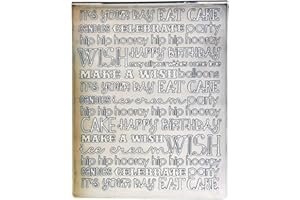 DDOUJOY Happy Birthday Eat Cake Make A Wish Background Plastic Embossing Folders for Card Making Scrapbooking and Other Paper Crafts 3010913
