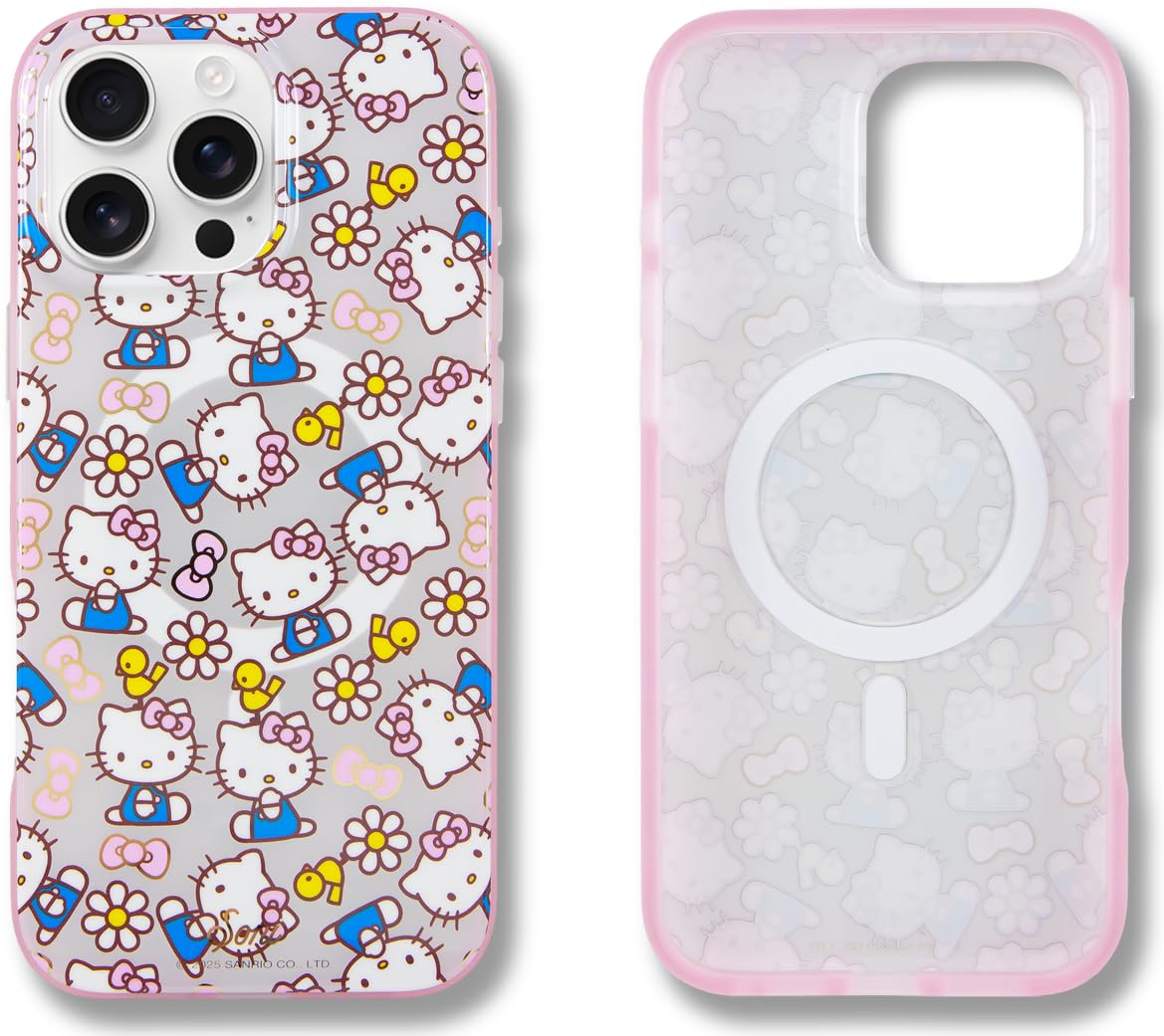 Sonix Cases for iPhone 16 Pro Max | 10ft Drop Tested | Compatible with Magsafe | Hello Kitty Pink Bows Image