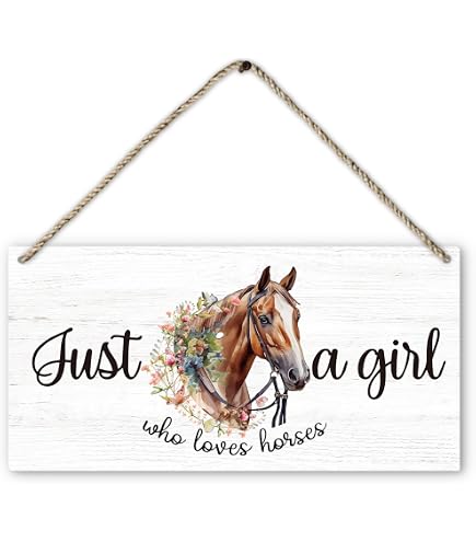Targa Metallica Vintage Con Cavallo E Ragazza – 20x30 Cm – Decorazione Per Fattoria E Bar - 4