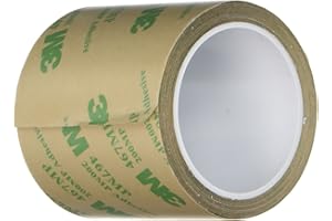 TAPECASE 3M 467MP Clear Adhesive Transfer Tape, 2" Width x 5yd Length (1 roll)