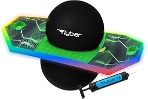 Flybar Pogo Trick Ball for Kids – Balance Bounce Board with Anti-Slip Deck – Pump Included - Indoor & Outdoor Toys for Boys and Girls Fun Way to Reduce Screen Time Supports up to 160 lbs – Ages 6+