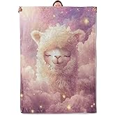 Llama Blanket Gifts for Women Adults, Soft Warm Lightweight Flannel Throw Blankets for Camping Bedroom Living Room Home Sofa Travel Decor 50" x 60"