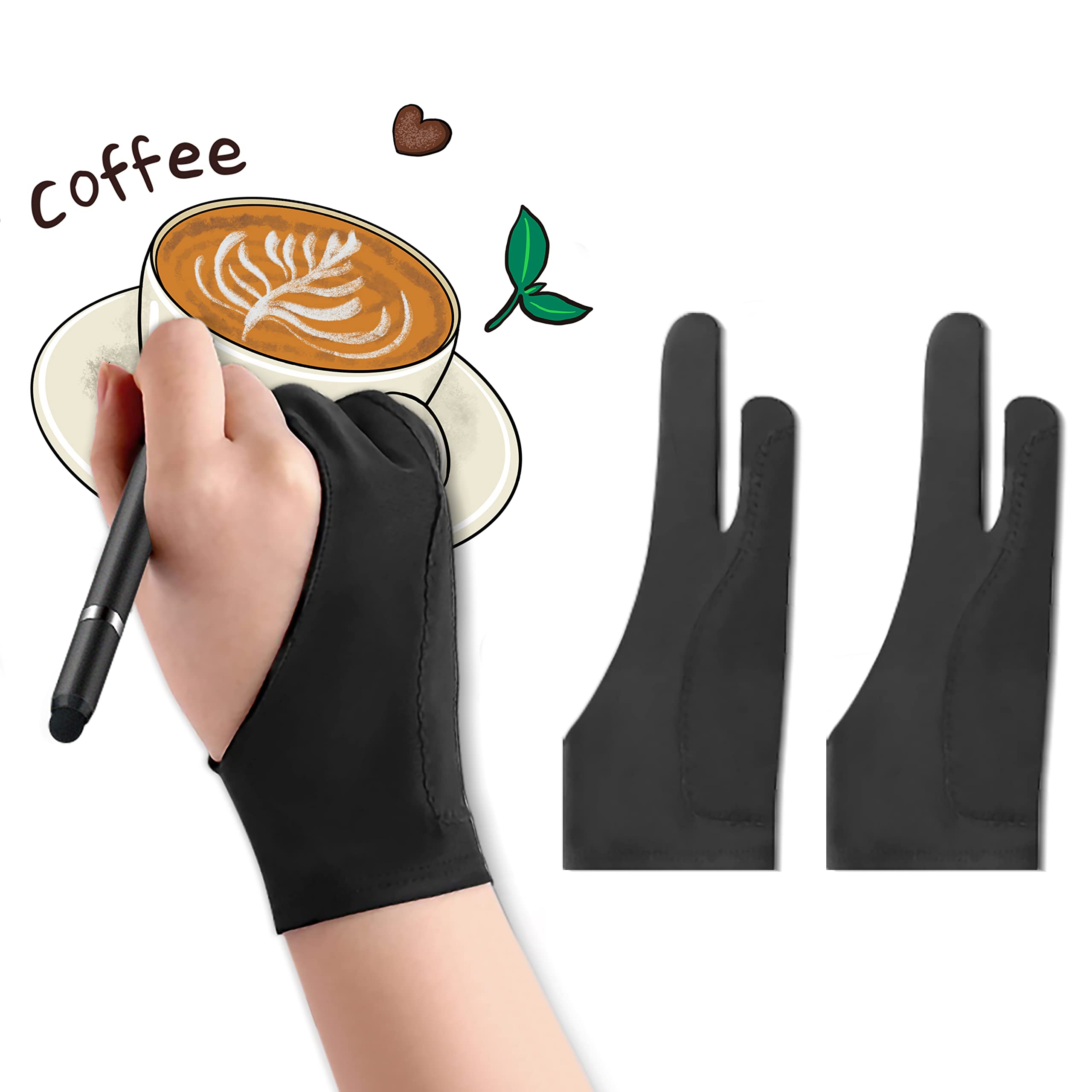 Auskang Digital Drawing Glove 2 Pack for Drawing