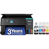 Epson EcoTank ET-2980 Wireless Color All-in-One Supertank Printer - Black | Cartridge-free print, scan, copy; up to 15 ppm, borderless photo printing, auto 2-sided; ideal for home and everyday use