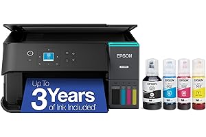 Epson EcoTank ET-2980 Wireless All-in-One Colour Supertank Printer with up to 3 Years of Ink, Refillable Tanks, Perfect for H