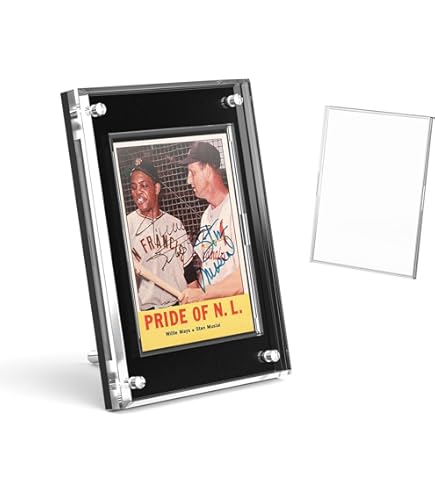 Amazon.com: 3x4 Acrylic Trading Card Holder, Sports Baseball Card Display  Stand Vertical Double-Sided Display-2 Pack : Toys & Games