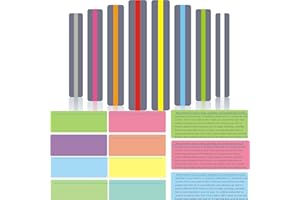 JUWAIre Guided Reading Strips，24 Pack Highlight Strips Colored Overlays for dyslexia Highlighter Strips, Bookmarks for Kids, Highlight Strips for Books, Reading，Dyslexia Tools for Kids