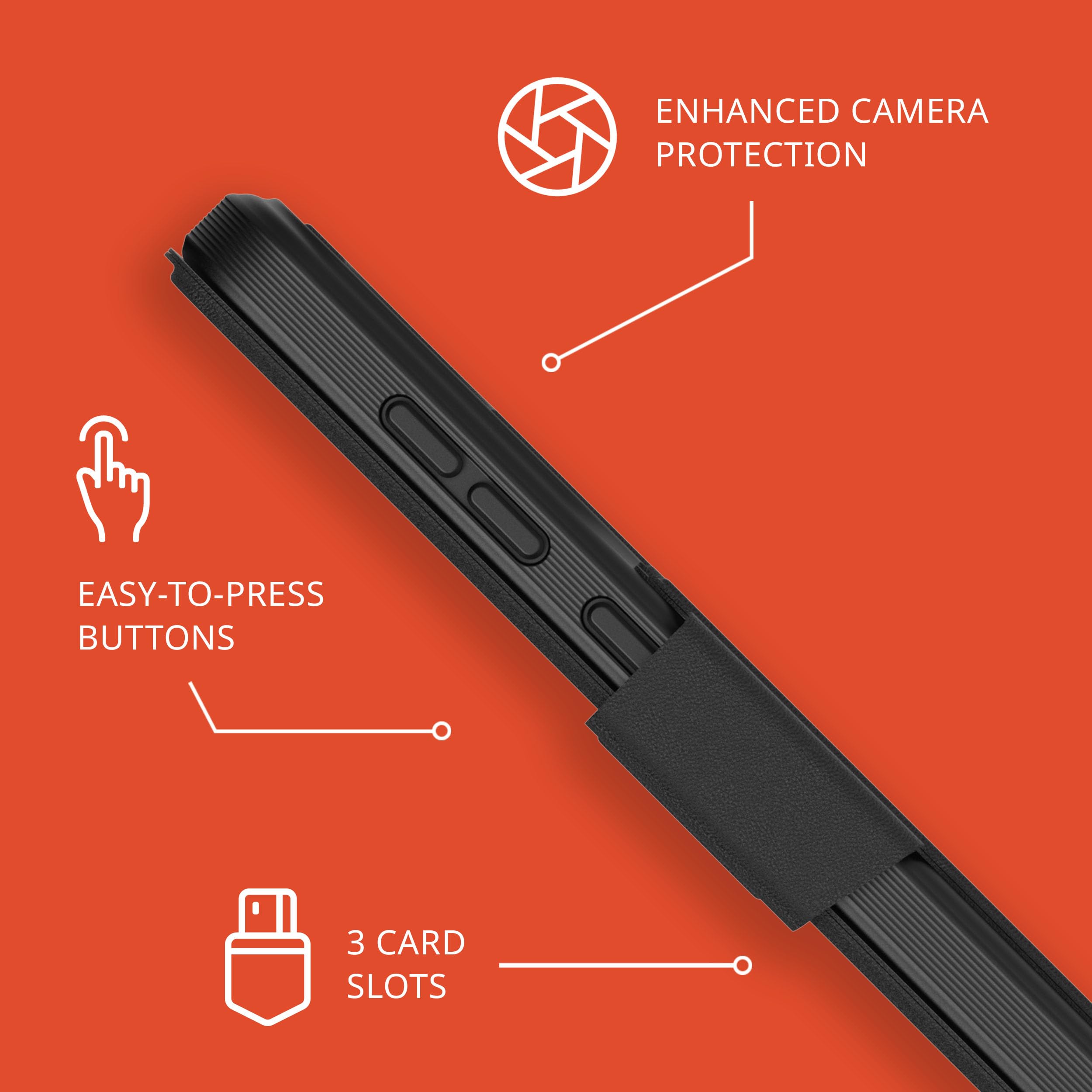 Tech21 EvoLite Wallet for Samsung S24 - Black