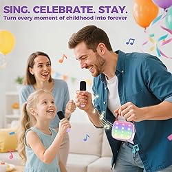YLL Mini Karaoke Machine with 2 Wireless