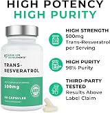 Love Life Supplements High Strength Trans-Resveratrol 98% 500mg 60 Caps view 5
