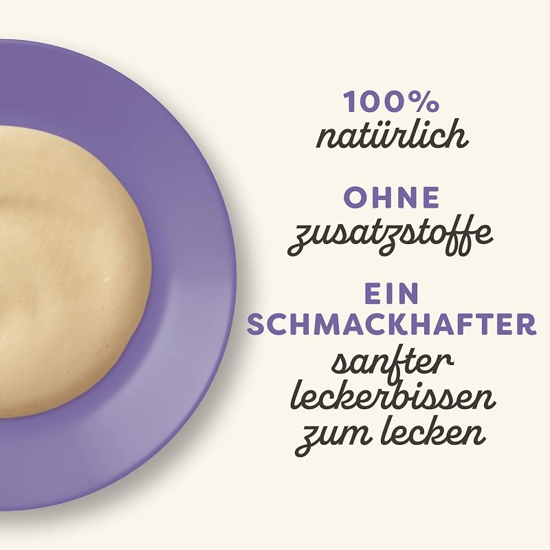 100% natürlicher, getreidefreier, cremiger, leckbarer Snack für Katzen und Kätzchen, 32 x 15g Sachets