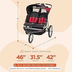 Baby Trend Expedition® Double Jogger, Cantennial