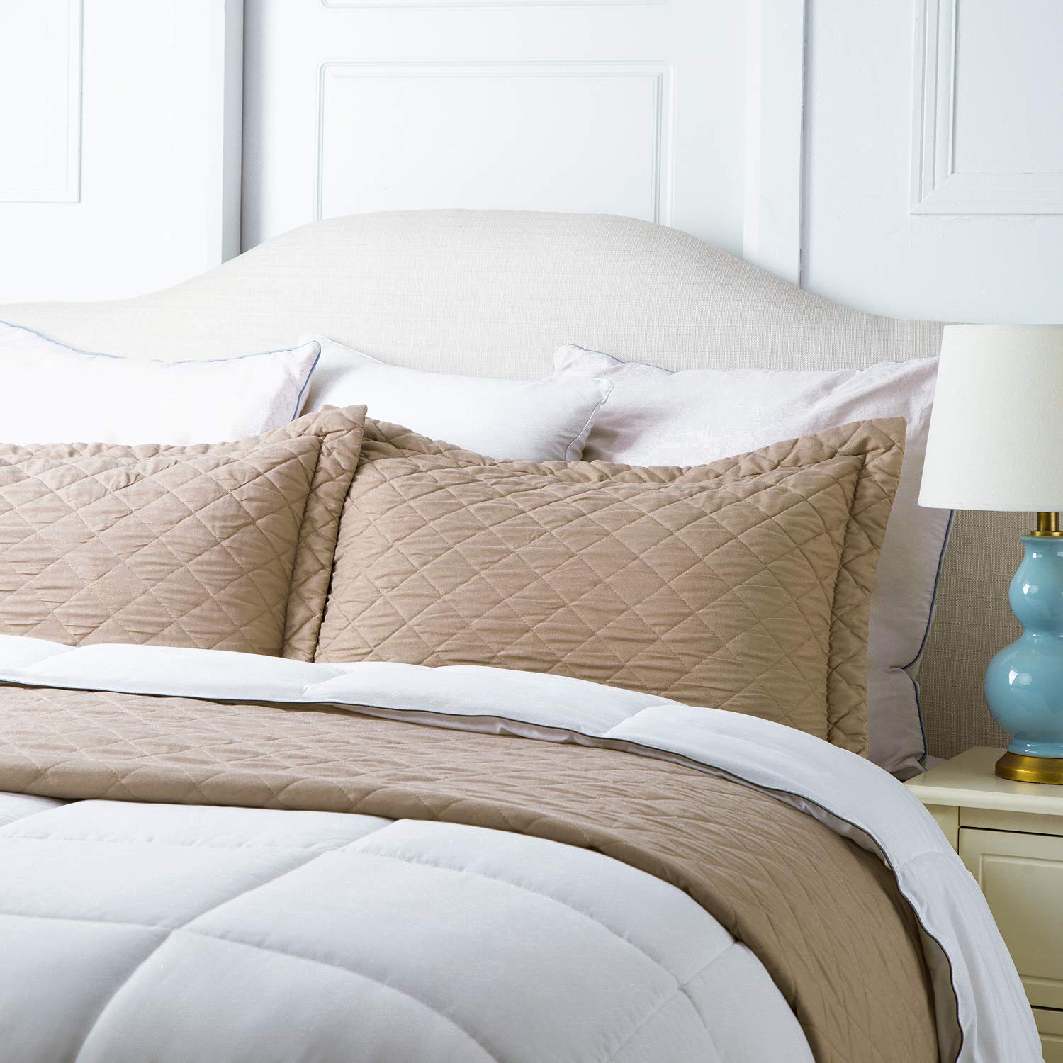 Quilt Set Solid Camel Full/Queen(86\