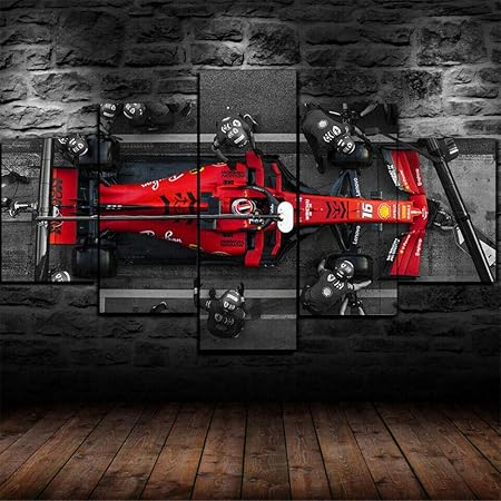 Livelj Puzzle 5 Impression Sur Toile Tableau Decoration Murale Salon Moderne Xxl Deco Mural Peinture Photos Charles N F1 Framed Taille Totale H 55 Cm X M B 100 Cm Amazon Fr Cuisine Maison