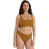 Organic Basics Womens Core Ribbed Cotton Tank Top Bralette