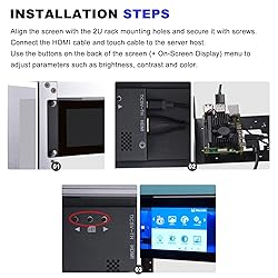 GeeekPi 7.84 inch 1280x400 LCD Touch Screen 2U Rack