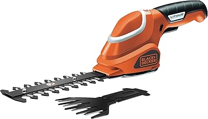 Black Decker Gsl700 Qw Cisaille Sculpte Haies Sans Fil Chargeur Sur Station Murale Ou Par Prise Jack 500w 7 2v Rouge Orange Amazon Fr Bricolage