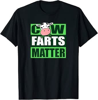 Save The Cows Farting Cows Green New 