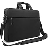 TECOOL Laptop Bag 17 17.3 Inch, Waterproof Laptop Case Sleeve Messenger Bag Briefcase with Shoulder Strap for 17 17.3 Inch Lenovo HP Dell Acer ASUS Notebook Computer Carrying Case, Black