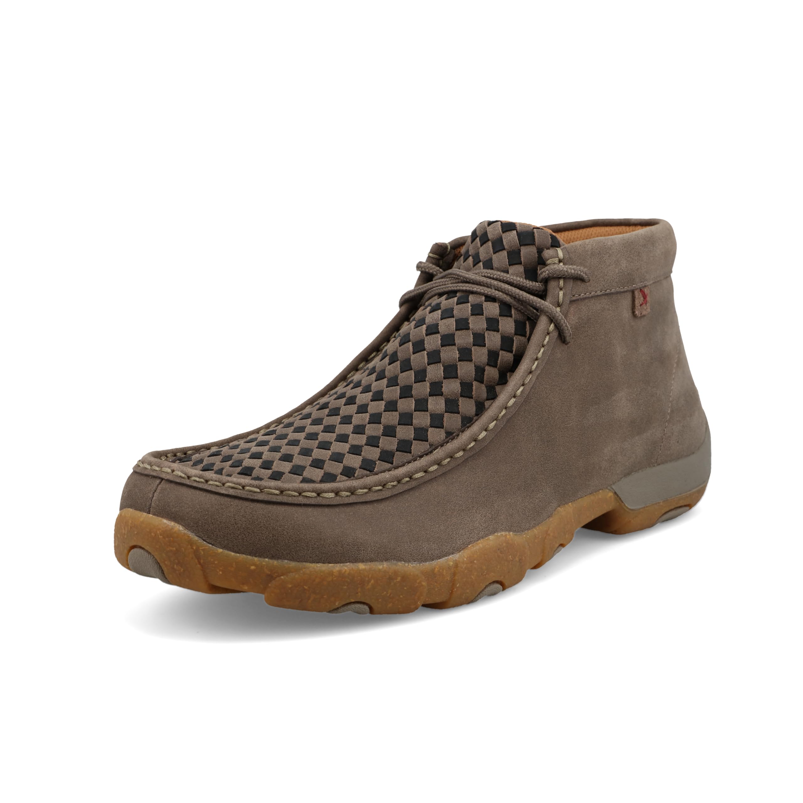 Twisted X Men's Chukka Driving Moc, Moc Toe, Taupe Grey & Black, 14 M Image