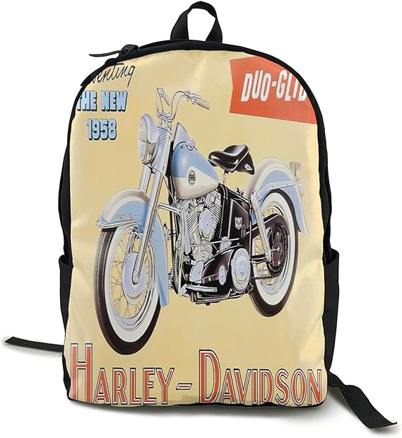 Harley Davidson Laptop Backpack 15.6 Inch Stylish School Computer