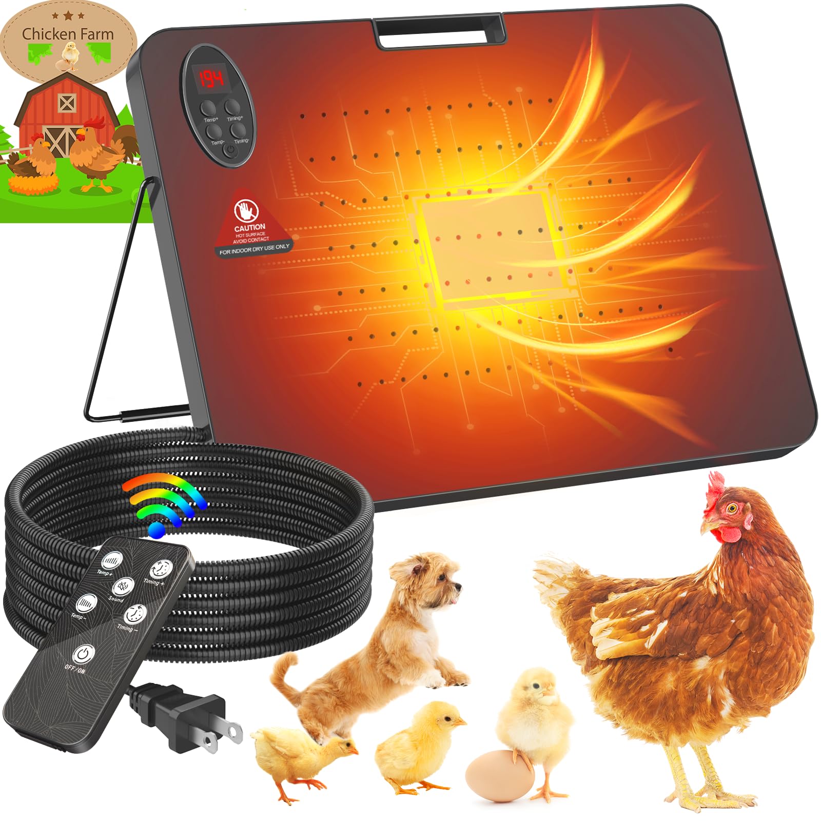 Solar Chicken Coop Heater Solar Powered Heat Lamps Solar Heater For Chicken  Coop Desktop Fan Heater, image size:1600x1600