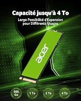 Acer FA200 4TB M.2 PCIe Gen4x4 NVMe SSD 7200 MB/s HMB SLC Cache view 4