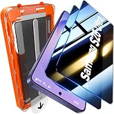 UniqueMe for S26 Ultra Privacy Screen - 2 PACK Samsung Galaxy S26 Ultra Privacy Screen Protector [Fingerprint Unlocking] Easy Installation,Bubble-Free,Anti-Spy,9H Tempered Glass,3D Full-coverage