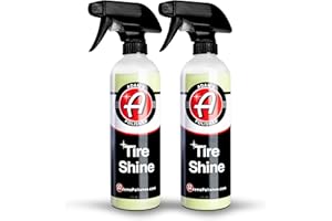 ADAM'S POLISHES Adam's Tire Shine 2-Pack - Easy to Use Spray Tire Dressing W/ SiO2 for Glossy Wet Tire Look w/No Sling | Works on Rubber, Vinyl & Plastic | USA Made…