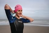 ZONE3 Silicone Swim Cap Hi-Vis Pink 48g Waterproof Unisex view 3