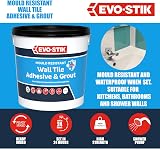 EVO-STIK Mould Resistant Wall Tile Adhesive & Grout White 5L Ready-Mixed view 3