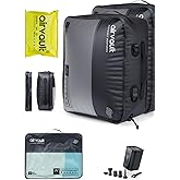 AirVault Travel Pack Vacuum Kit Reusable Air Seal Compression Bags with Wireless Suitcases Backpack Space Saver Vacpack (21L (2-Pack))