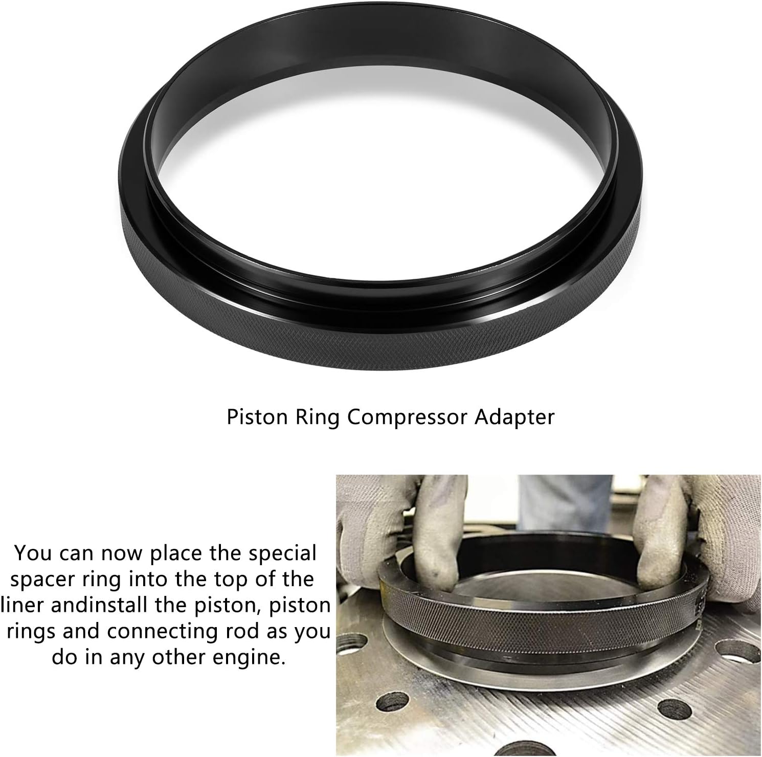 Piston Ring Compressor Adapter Anti Polishing Ring 5 4 Bore For Cummins Isx Caterpillar 3400 Cat C15 Alternative To 5299448 5299447 5299339 Replacement Parts Pistons Parts Ekoios Vn