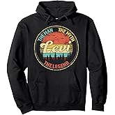Levi The Man The Myth The Legend Men Personalized Name Pullover Hoodie