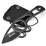 NedFoss Neck Knife with Sheath and Necklace, Spear