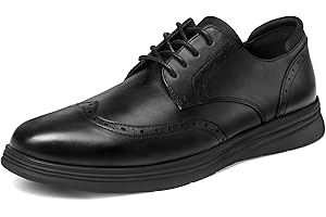 MERIDOS Men's Dress Sneakers Lightweight Casual Business Wingtip Oxford Shoes