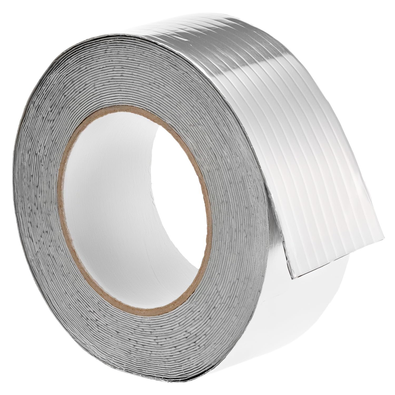 QWORK® Butyl Tape Aluminum Foil Tape - 50mm x 10m - Outdoor Use Waterproof Repair Tape Seal Tape for Roof Leak, Surface Crack, Window Sill Gap, Pipe Rupture