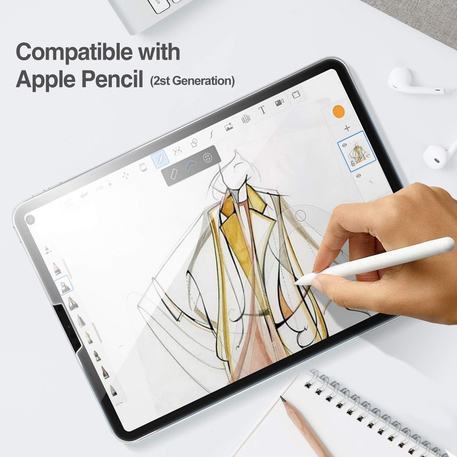 ProCase for iPad Pro 11 Inch 2022 2021 2020 2018 Screen Protector - Image 5