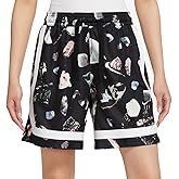 Nike Women's Fly Crossover Printed Basketball Shorts Reflective Large