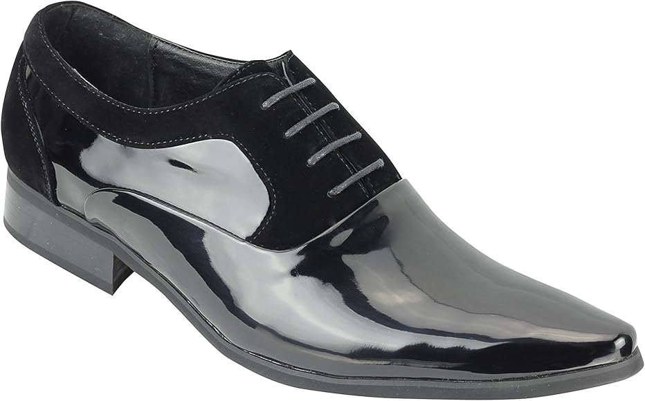 shiny black dress shoes