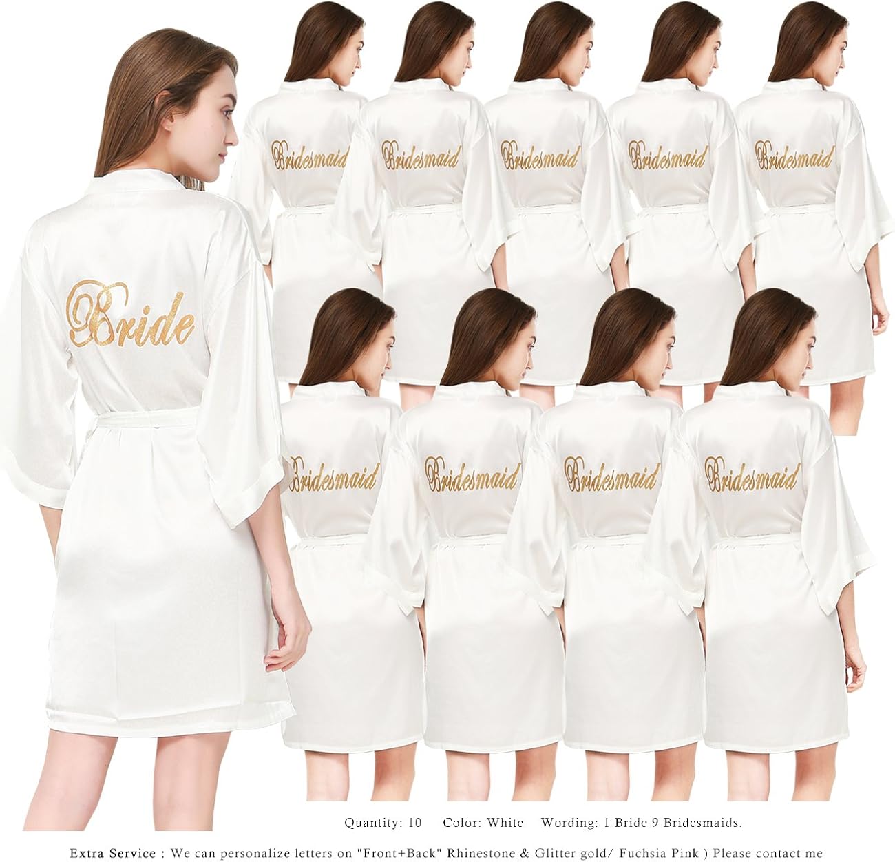 bridesmaid robes set of 10