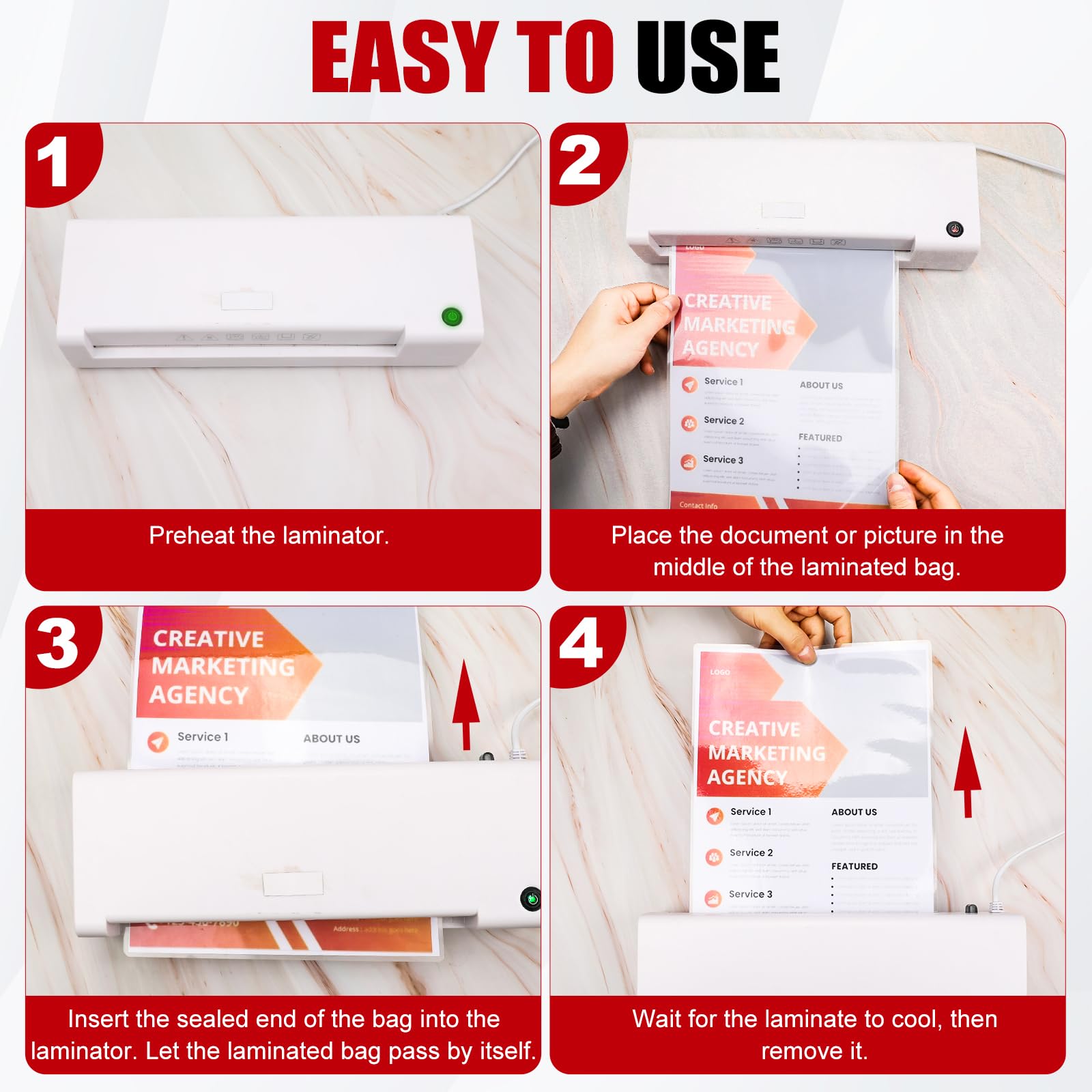 CAREGY 300 Pack Laminating Sheets, Holds 8.5 x 11 Inch Sheets,5 Mil Thermal Laminating Pouches,9 x 11.5 Inches Lamination Sheet Paper for Laminator, Clear, Letter Size, Office and School Supplies