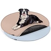 Paw Inspired Round Washable Pee Pads for Dogs (2 Pack), Reusable Puppy Pads for Potty Training, Whelping, Waterproof Mat, Leakproof, Non-Slip Liners (48 Inch, Pack of 2)