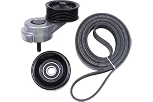 MOTOKU Serpentine Drive Belt Tensioner Pulley Kit for Dodge Ram 1500 2500 3500 Durango Dakota W350 W250 W150 D350 D250 D150 Ramcharger