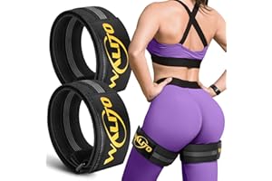 WALITO BFR Booty Bands for Women Glutes - Blood Flow Restriction Bands with Weekly Plan for Legs, Butt & Hip Building, Occlusion Bands for Workouts, Best Fabric Bands for Squat Butt & Thigh