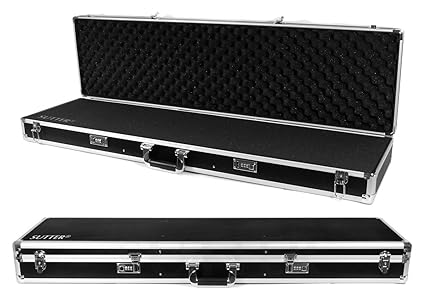 Aluminium Waffenkoffer 120x37x14 cm - ALU Gewehrkoffer - Jetzt optimal & preiswert für die Reisezeit - Gewehrtasche Waffenfut