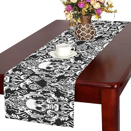 Amazon Com Jc Dress Table Runner Skull Set Funny Table Decoration