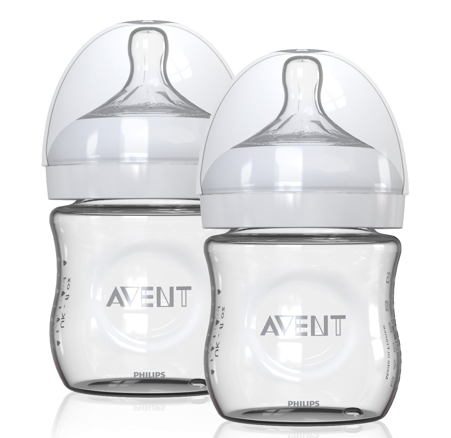 Philips AVENT Natural Glass Bottles, 2 Pack (Discontinued